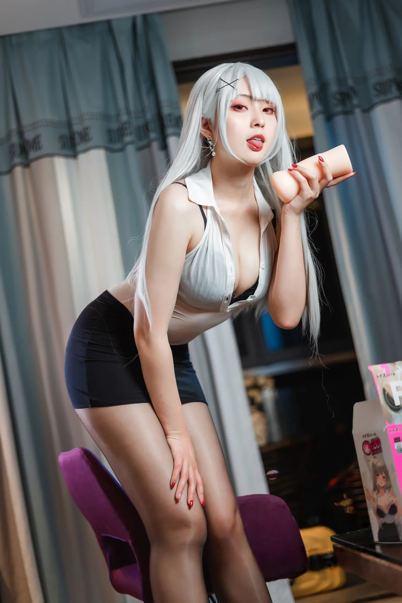 Natsuko夏夏子 - OL灰机杯-erohere14.webp